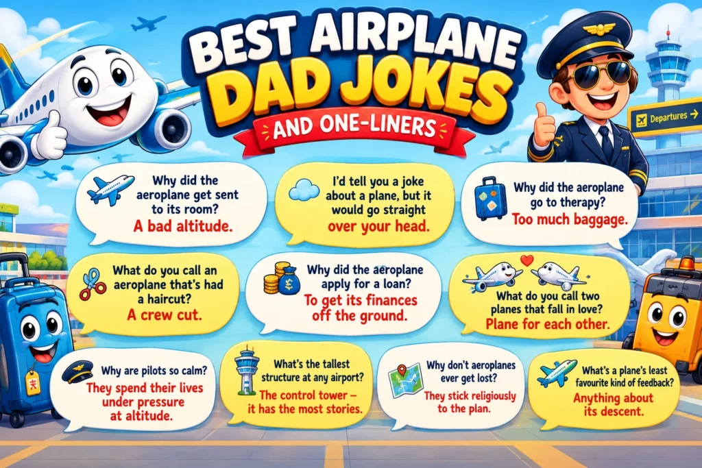 Best Airplane Dad Jokes and One Liners