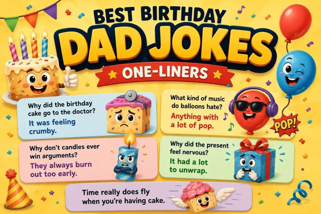 Best Birthday Dad Jokes (OneLiners)
