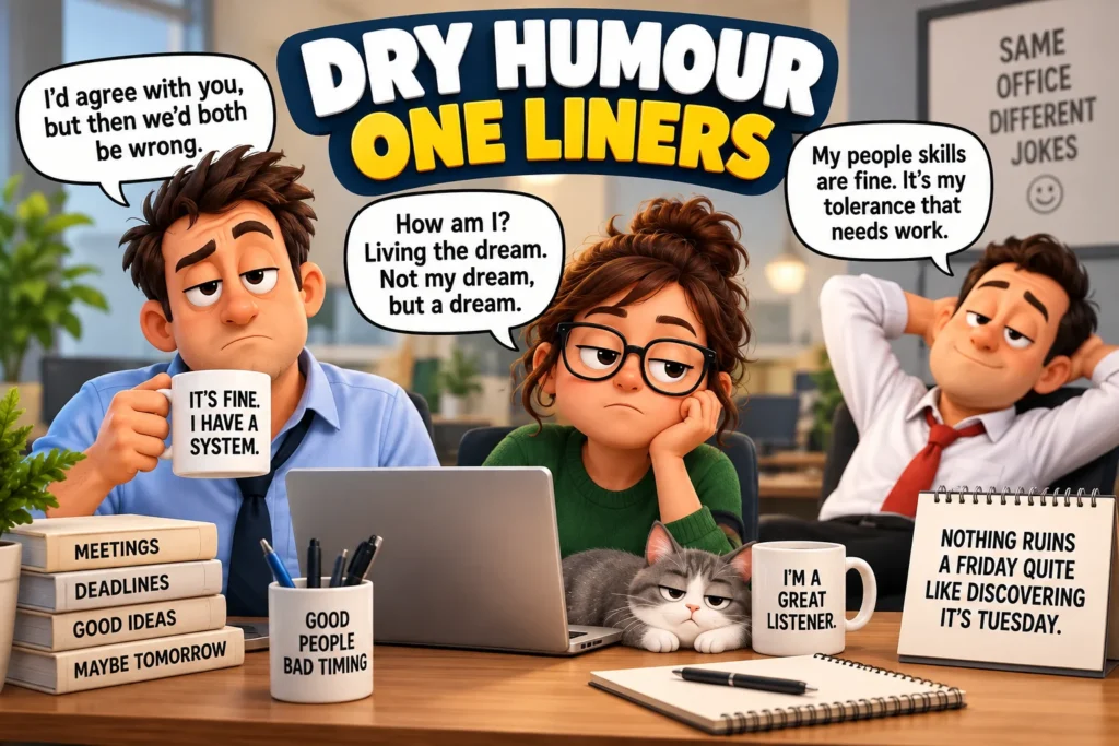 Best Dry Humour Jokes and OneLiners