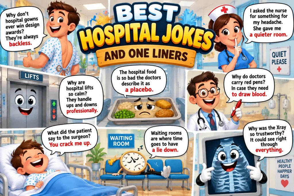 Best Hospital Jokes and OneLiners