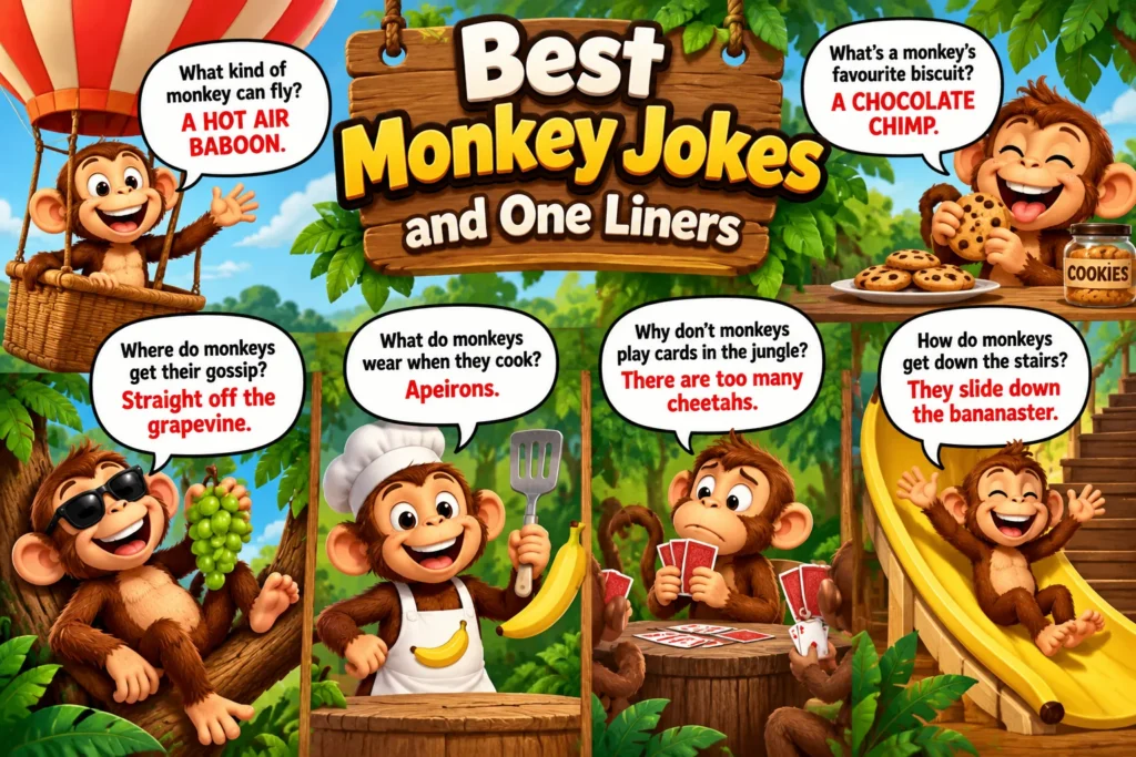 Best Monkey Jokes and One Liners