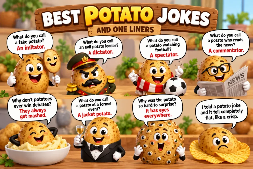 Best Potato Jokes and OneLiners