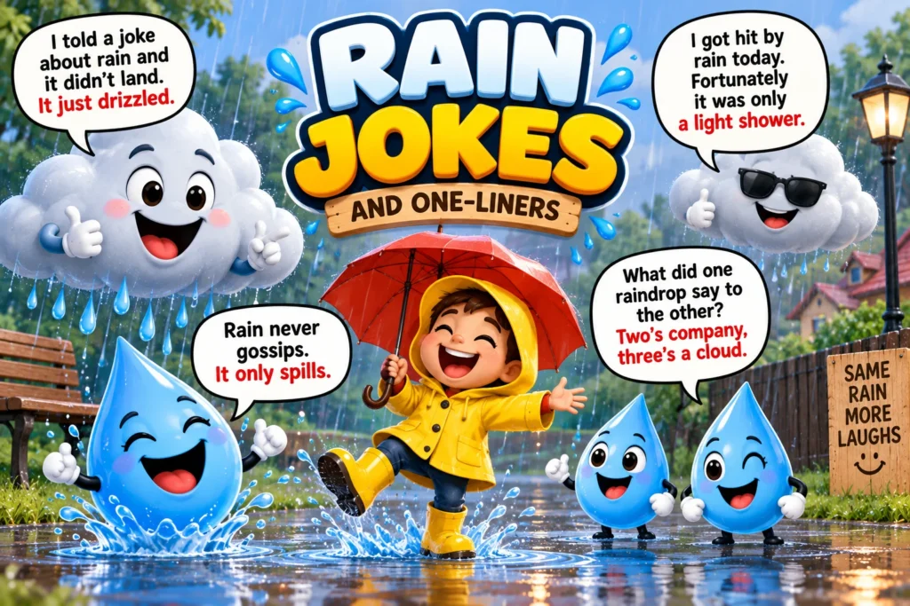 Best Rain Jokes and OneLiners
