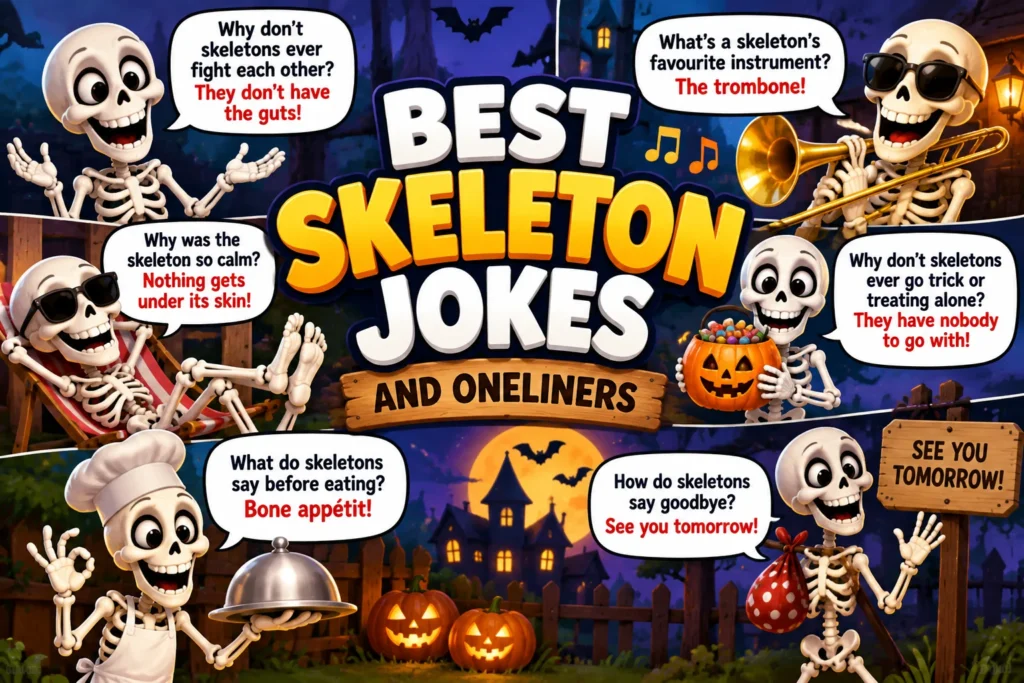 Best Skeleton Jokes and OneLiners