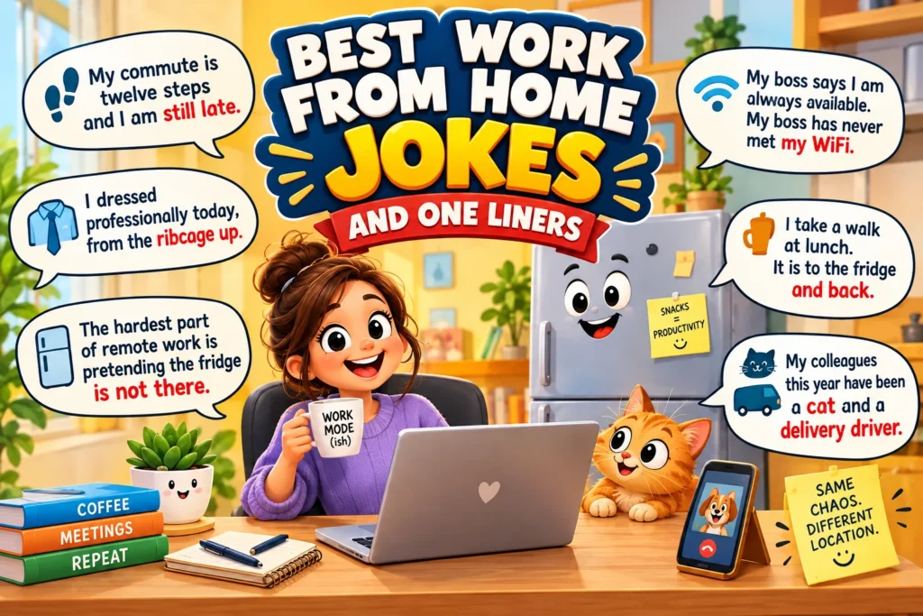 Best Work From Home Jokes and OneLiners