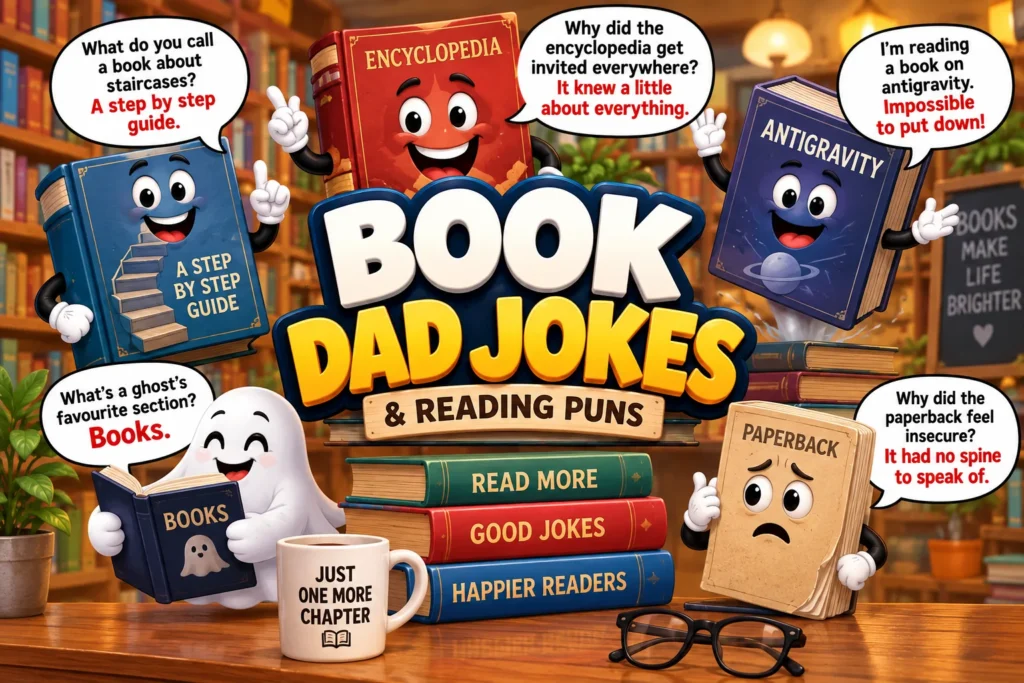 Book Dad Jokes and Reading Puns