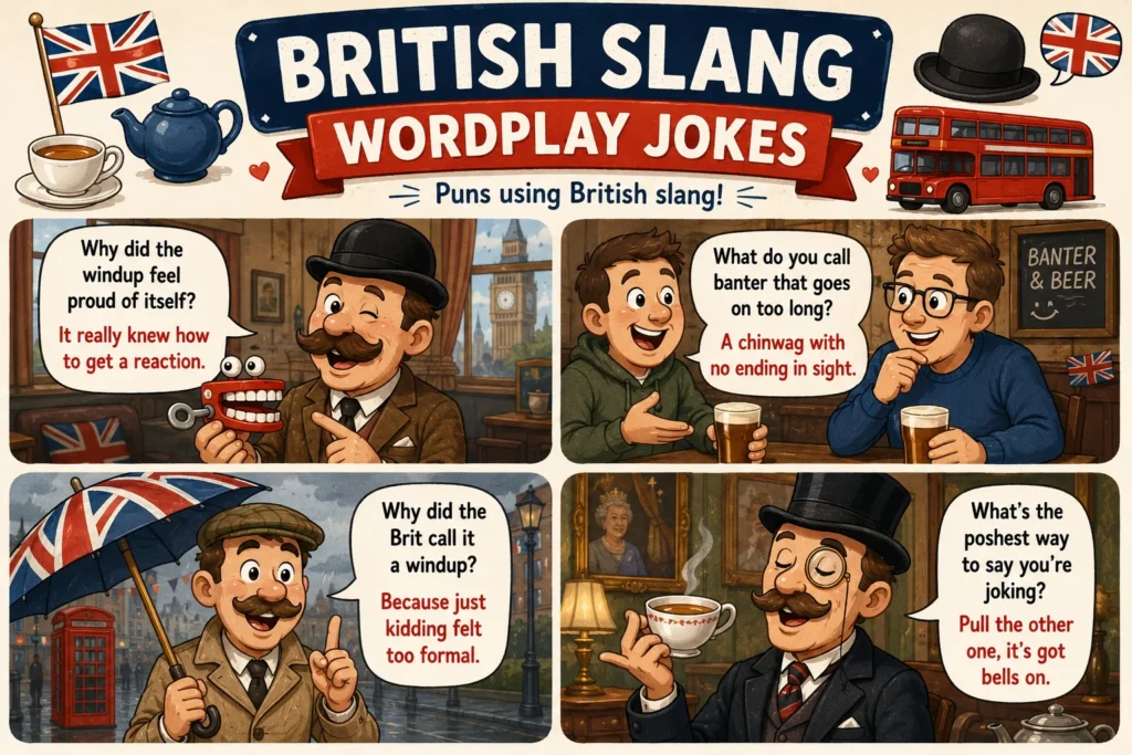 British Slang Wordplay Jokes