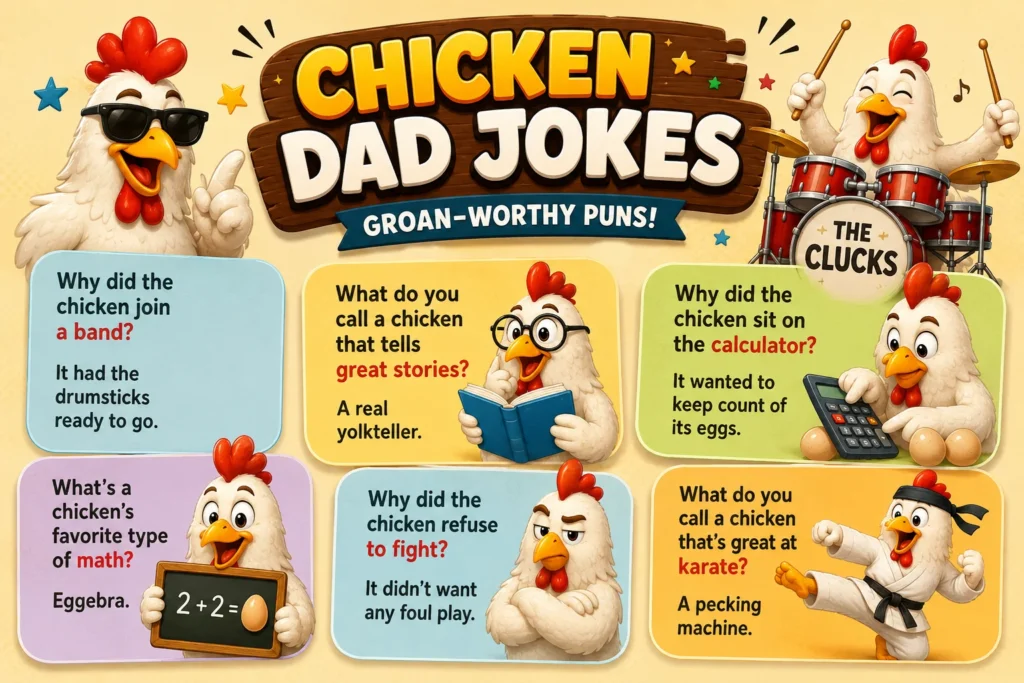 Chicken Dad Jokes