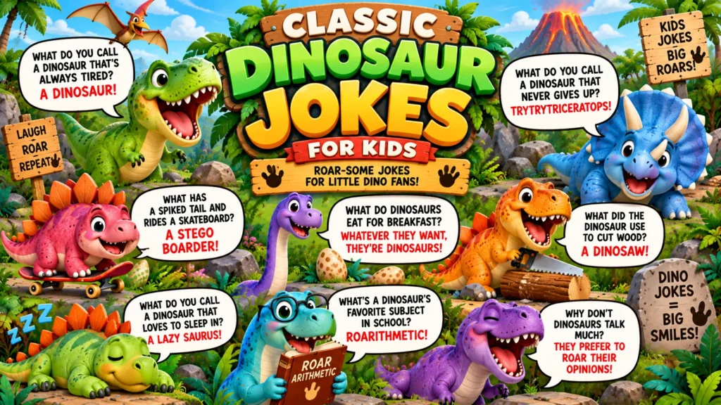 Classic Dinosaur Jokes for Kids