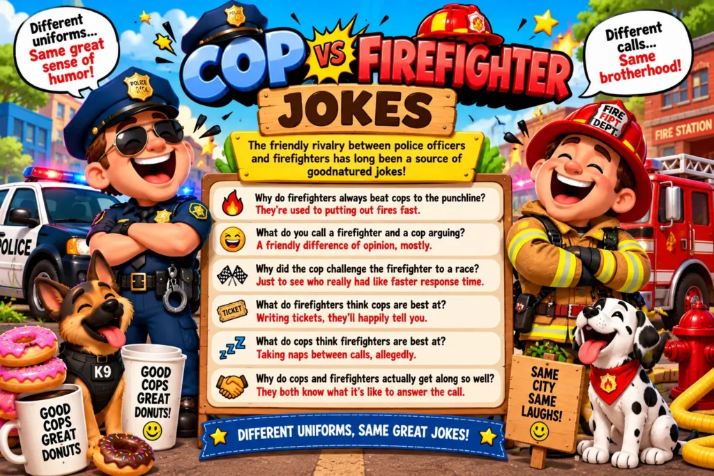 Cop vs Firefighter Jokes