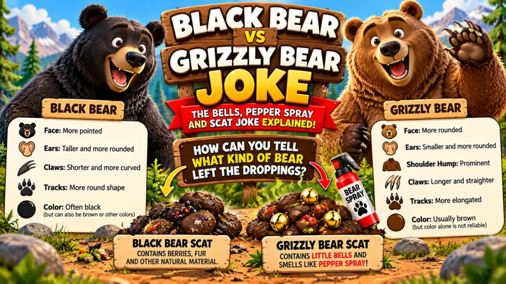 Difference Between Black Bear and Grizzly Bear Joke