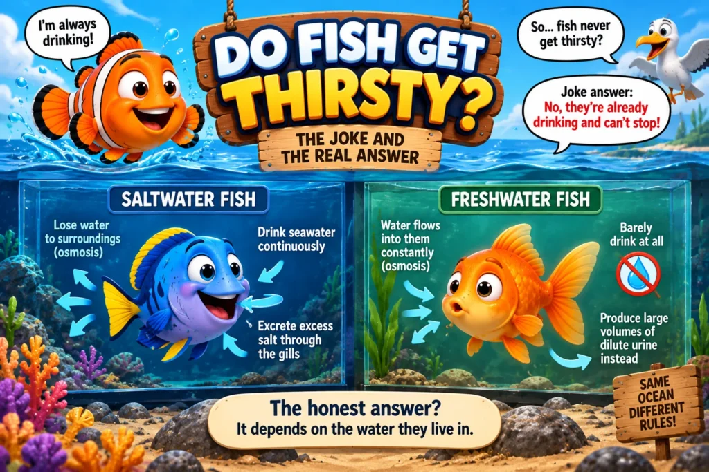 Do Fish Get Thirsty? The Joke and the Real Answer