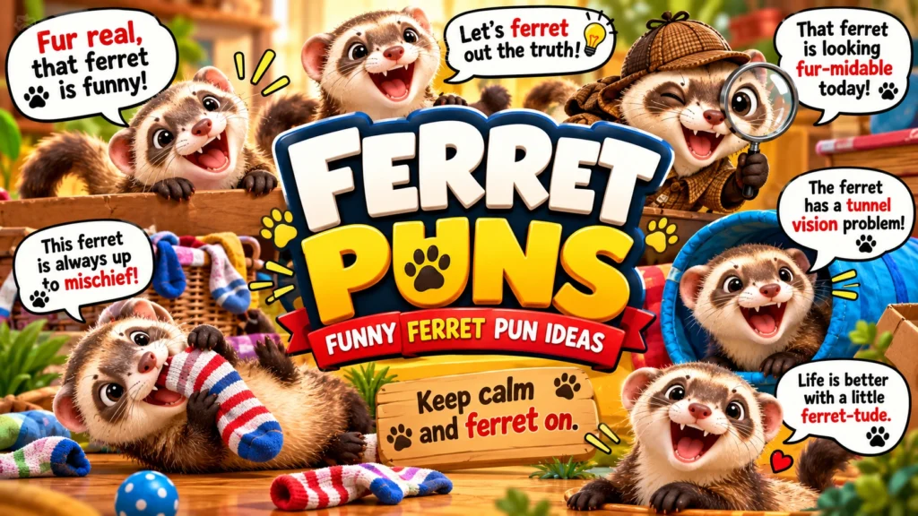Ferret Puns and One-Liners