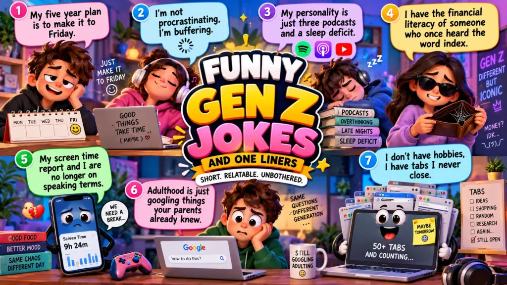 Funny Gen Z Jokes and One Liners