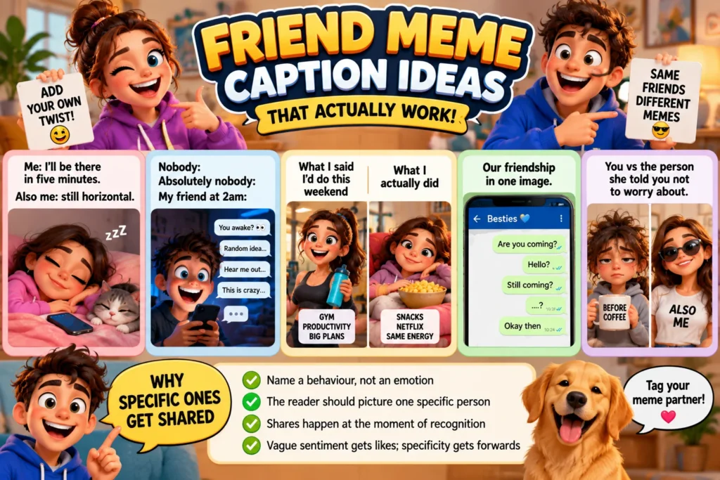 Funny Memes About Friends: Caption Formats That Work