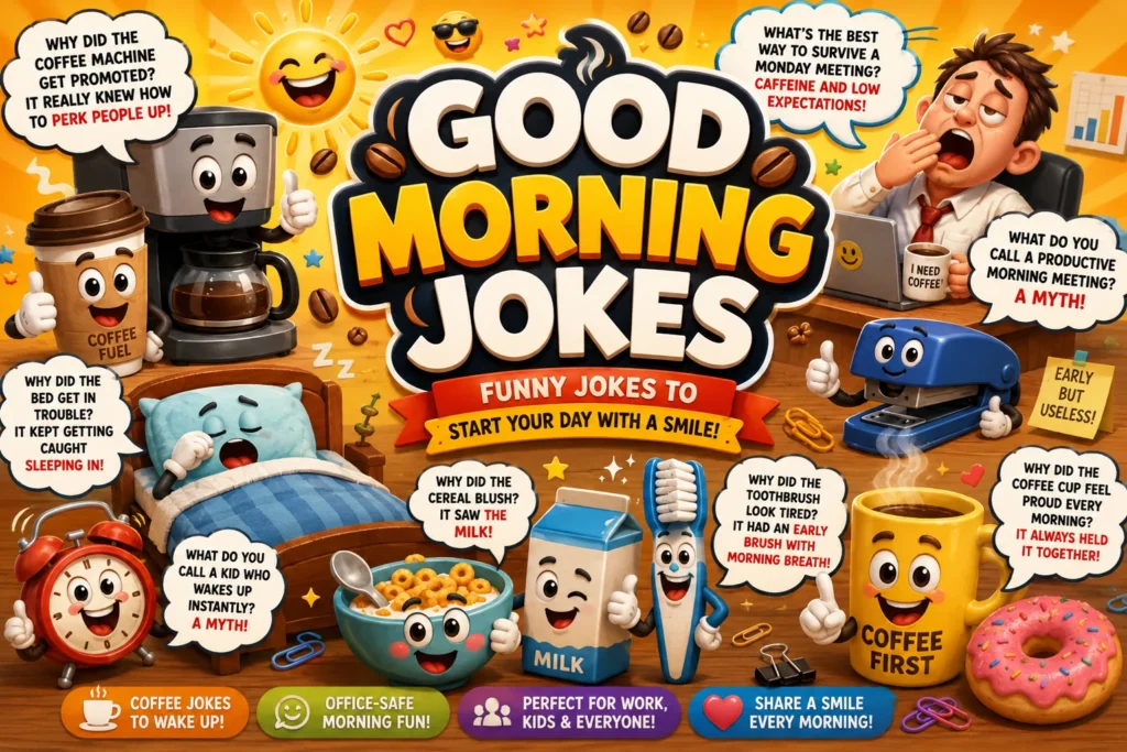 Good Morning Jokes & OneLiners