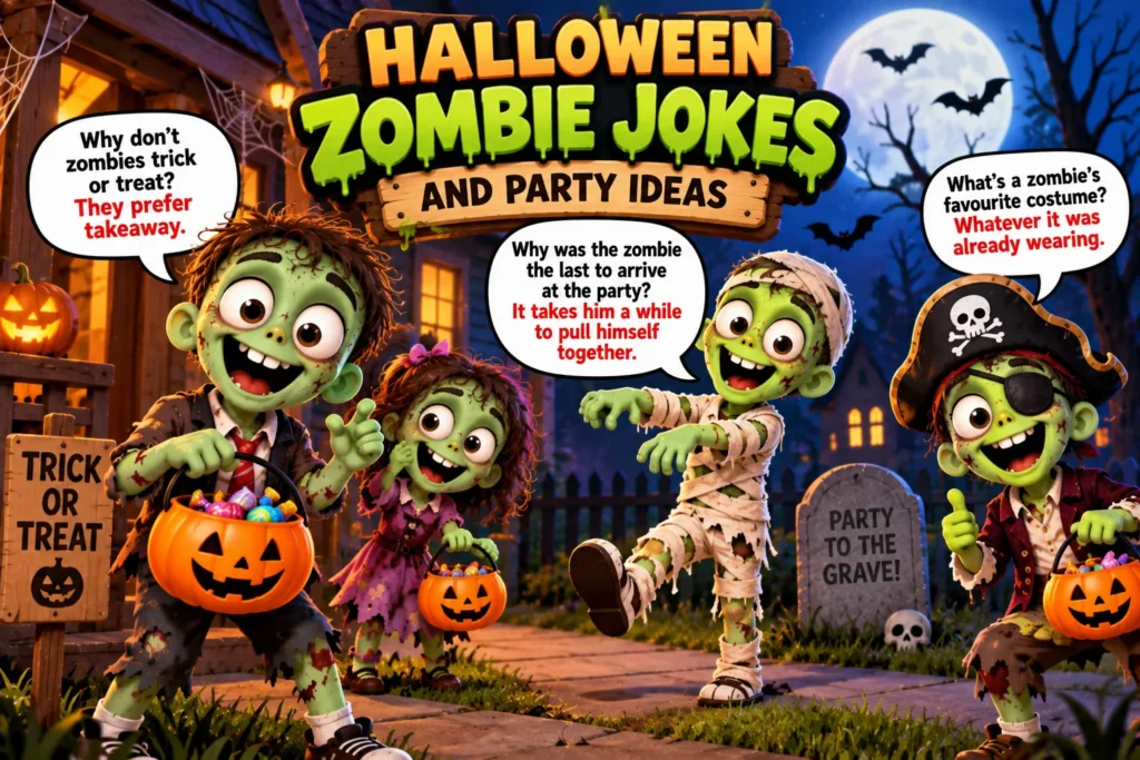 Halloween Zombie Jokes and Party Ideas