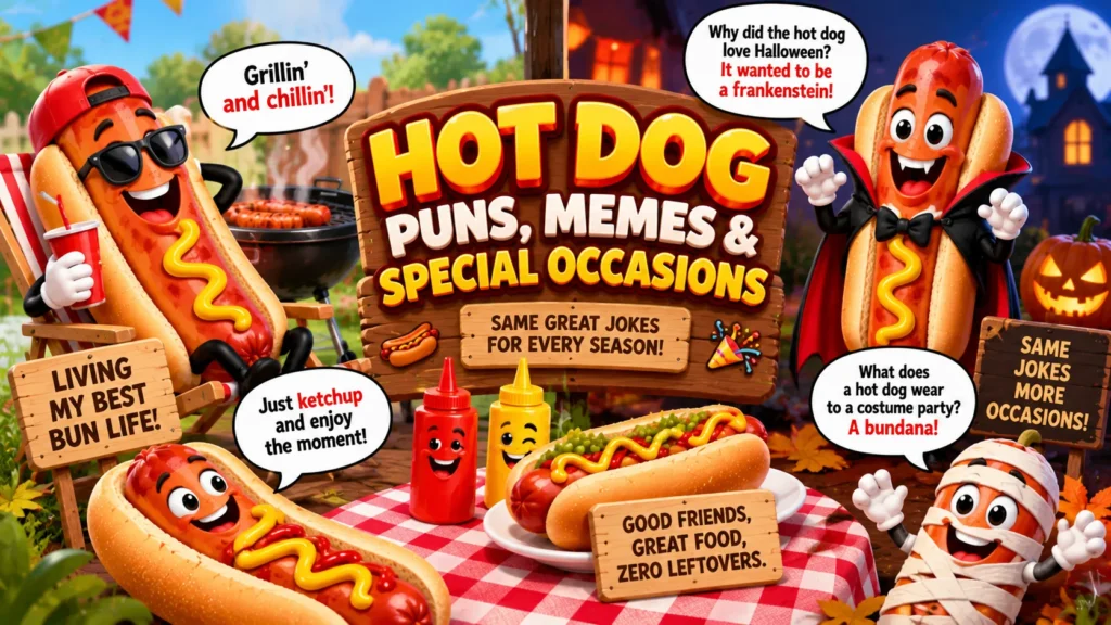 Hot Dog Puns, Memes & Special Occasions