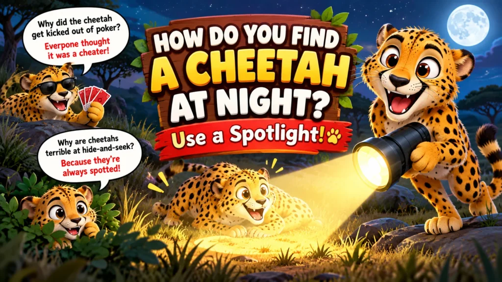 How Do You Find a Cheetah at Night Joke?