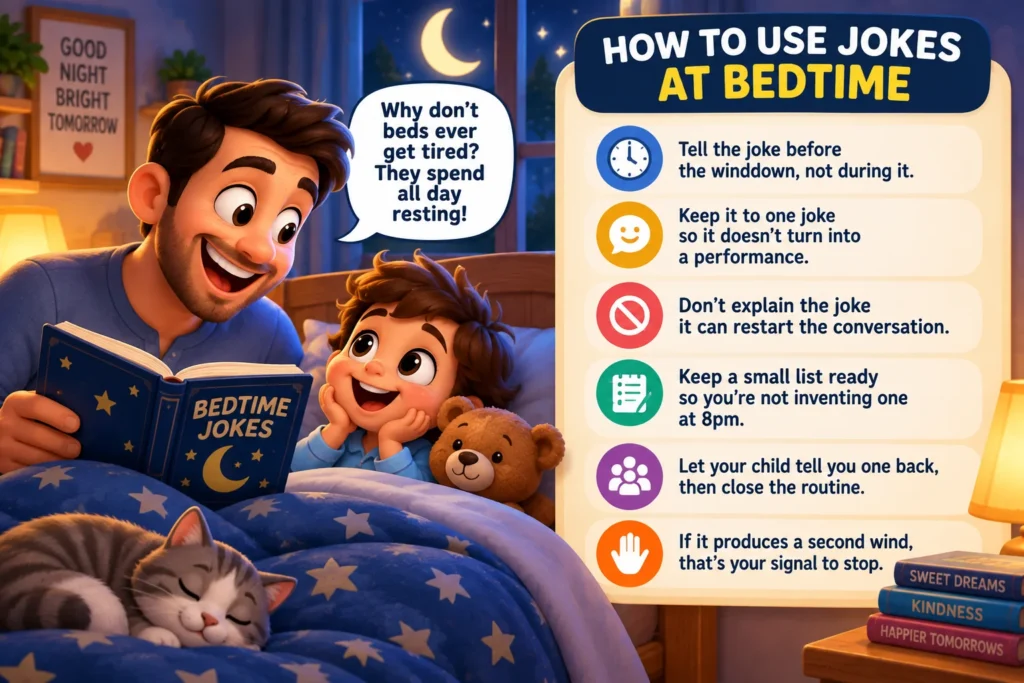 How to Actually Use Jokes at Bedtime