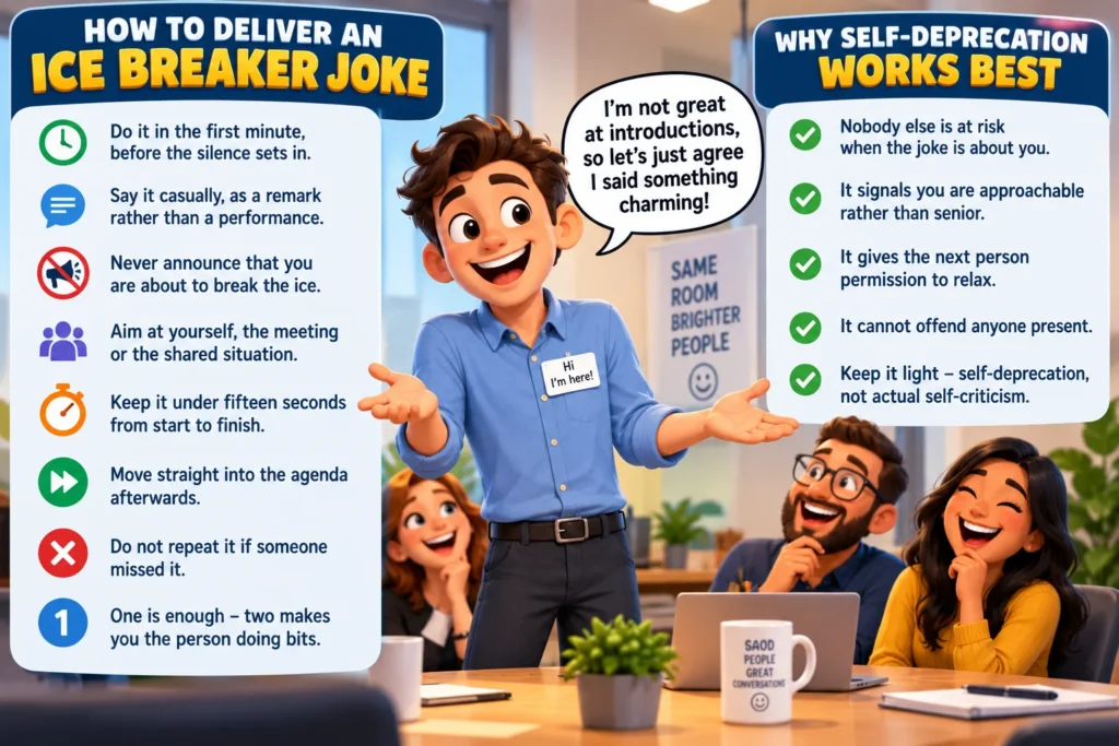 How to Deliver an Ice Breaker Joke
