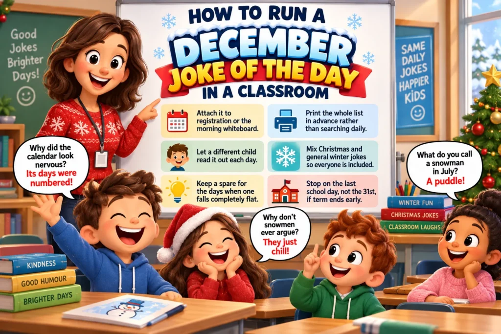 How to Run a December Joke of the Day in a Classroom