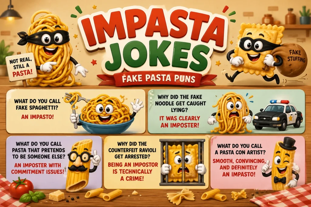 Impasta Jokes (Fake Pasta Puns)