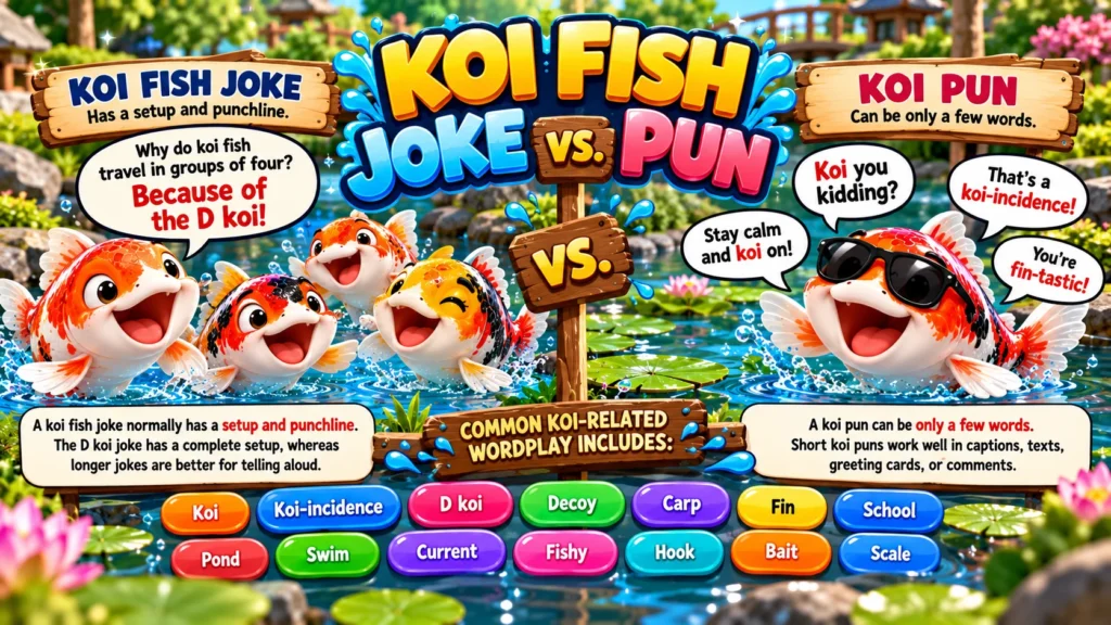 Koi Fish Joke vs. Koi Pun