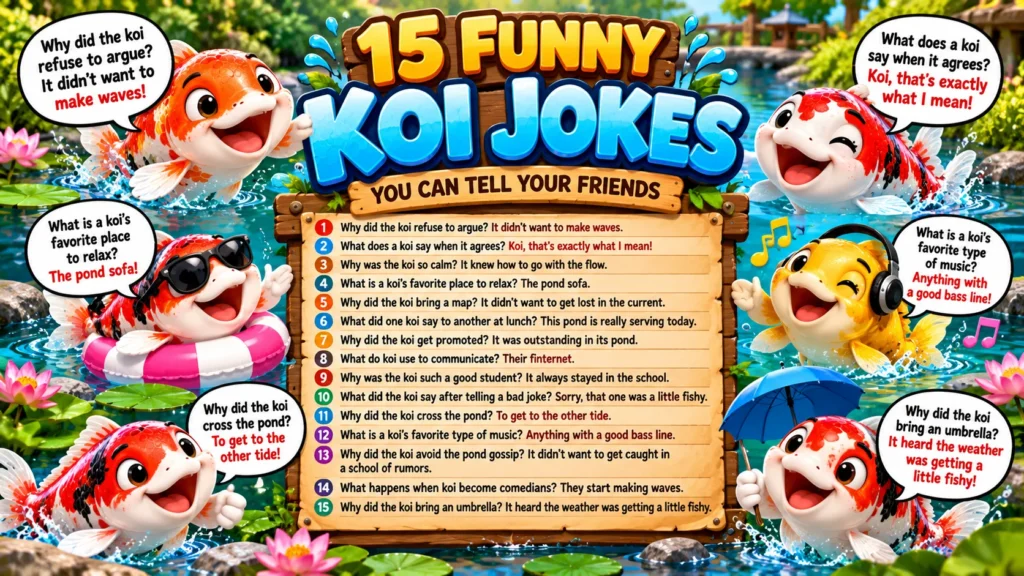 Koi Fish Jokes You Can Tell Your Friends