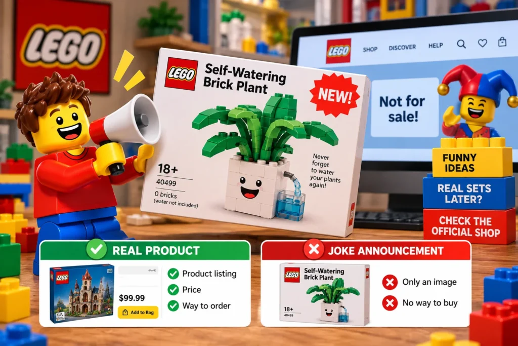 LEGO April Fools Announcements