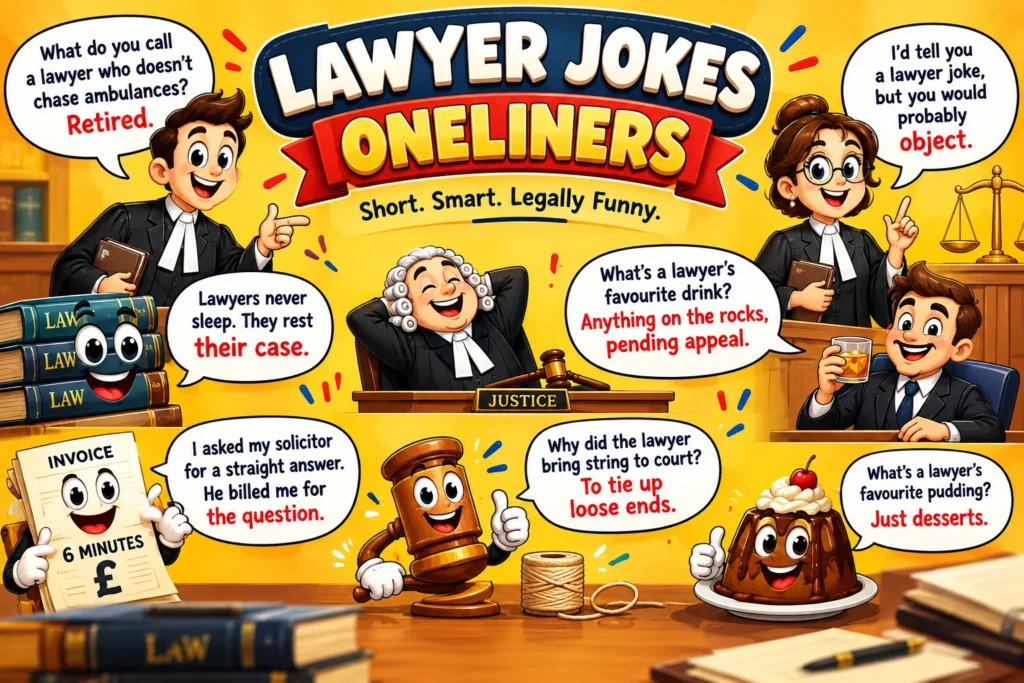 Lawyer Jokes OneLiners