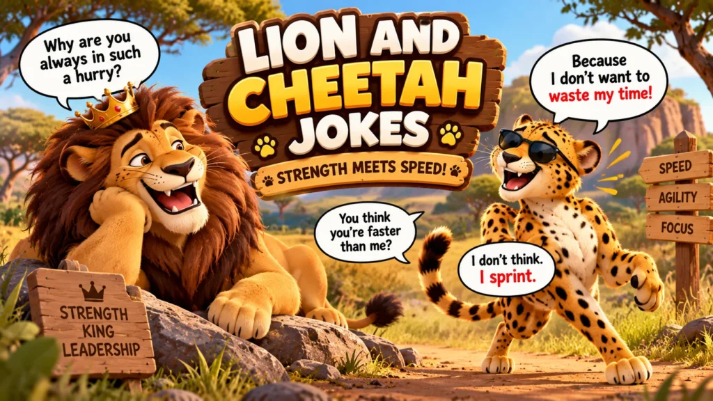 Lion and Cheetah Joke
