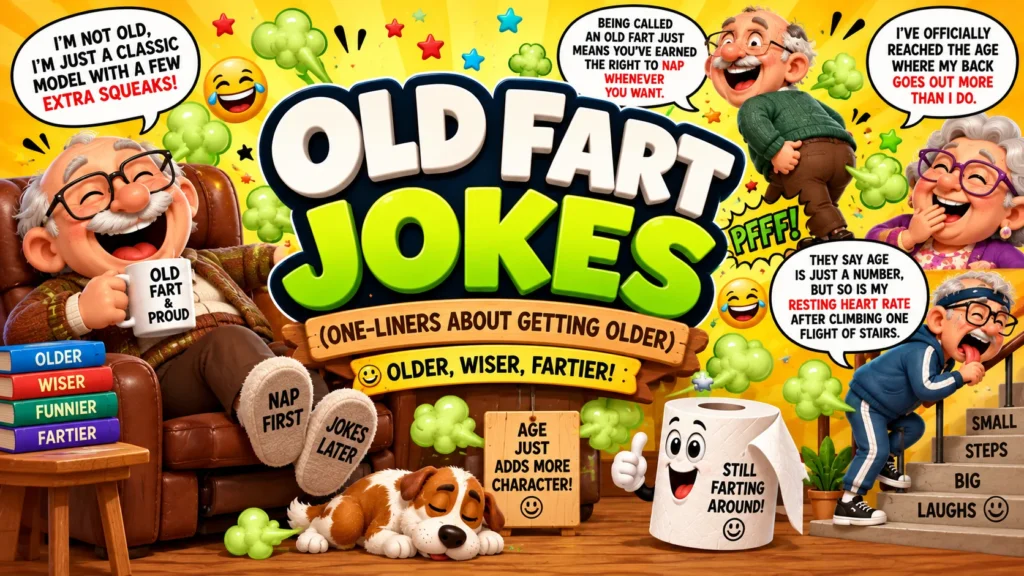 Old Fart Jokes OneLiners About Getting Older