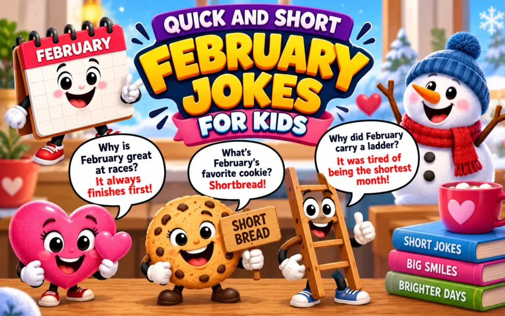 Quick and Short February Jokes for Kids to Memorize