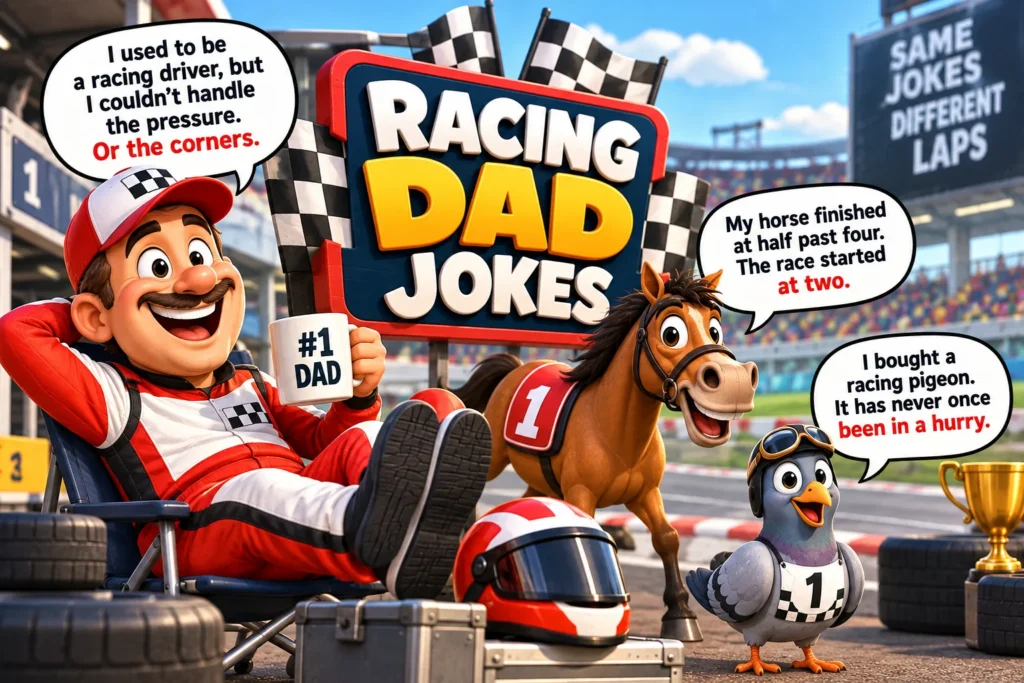 Racing Dad Jokes
