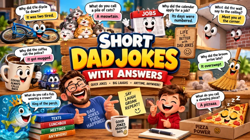 Short Dad Jokes With Answers