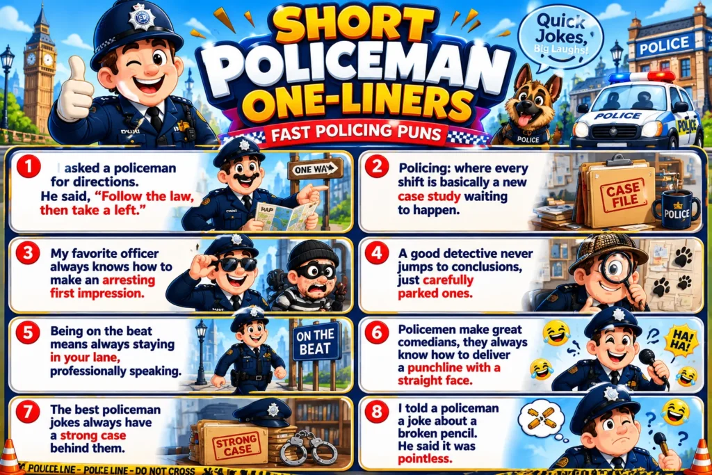 Short Policeman OneLiners