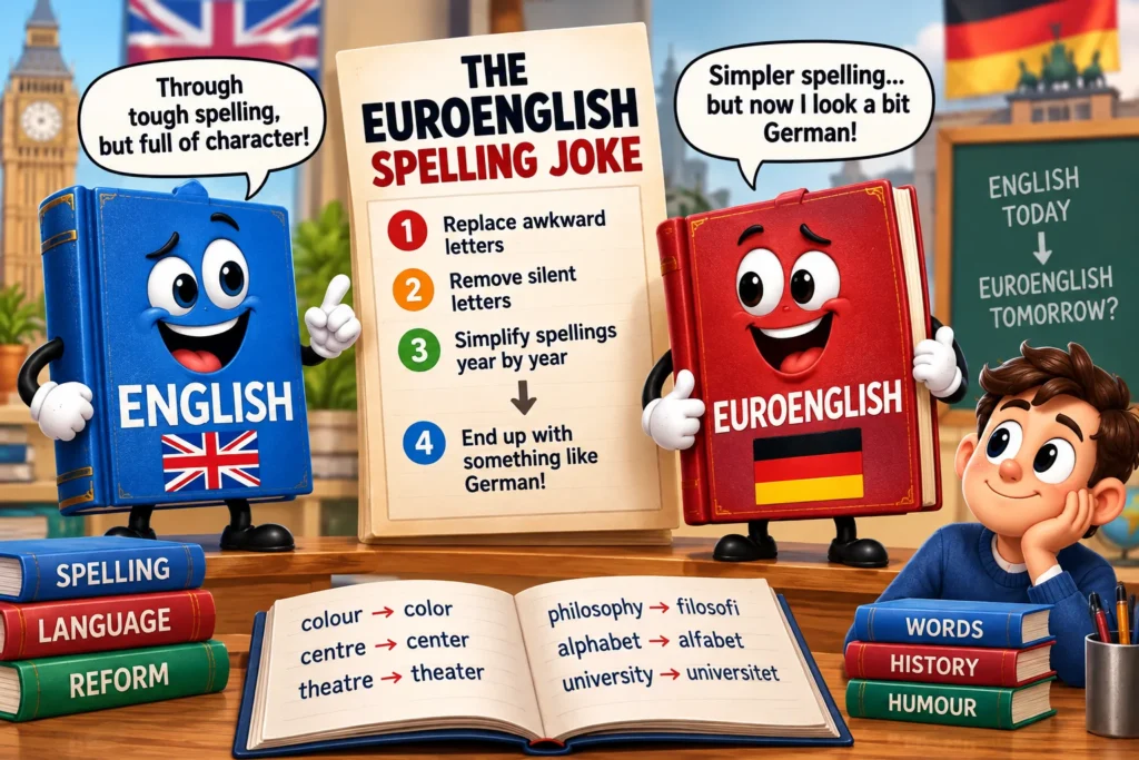 The EuroEnglish Spelling Joke
