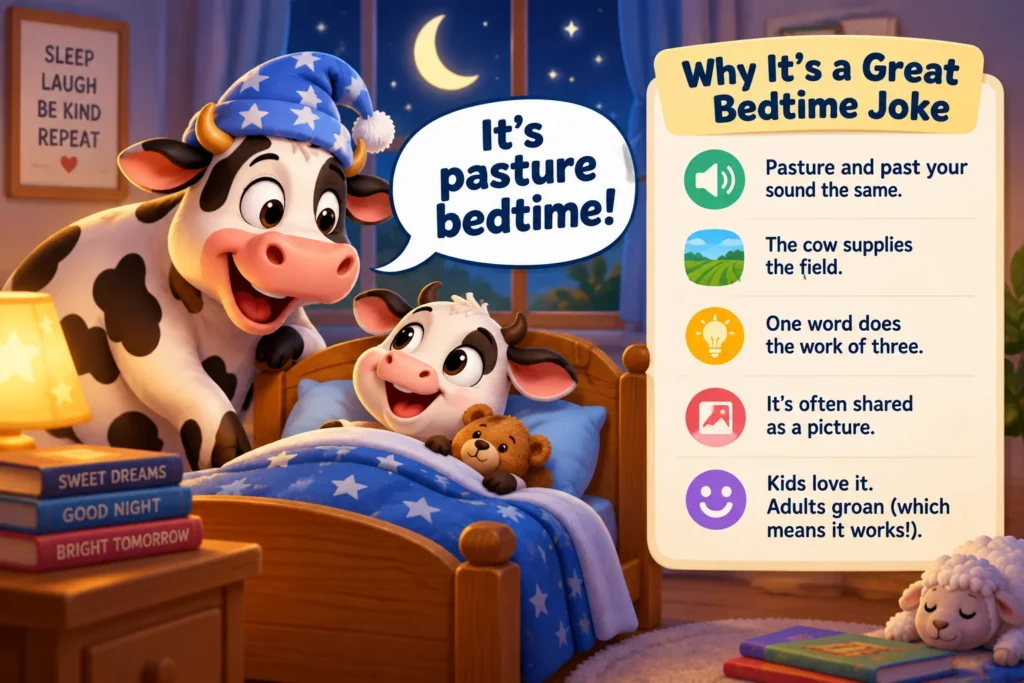 The It's Pasture Bedtime Joke, Explained