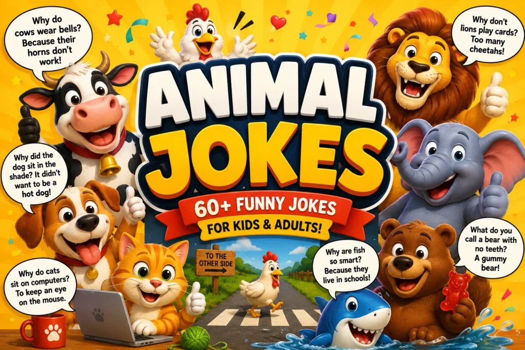 Animal Jokes | 60+ Funny Ones for Kids & Adults