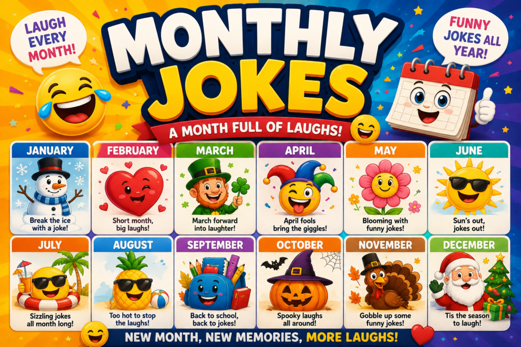 Monthly Jokes: A Month Full of Laughs