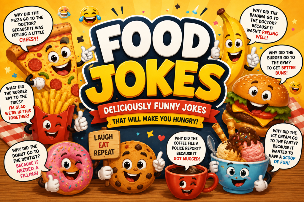 Food Jokes: Deliciously Funny Jokes That Will Make You Hungry