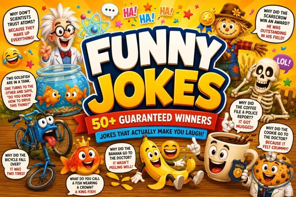 Funny Jokes That Will Make You Laugh | 50+ Guaranteed Winners