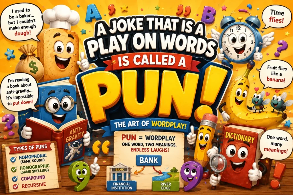 A Joke That Is a Play on Words Is Called a Pun Full Explanation