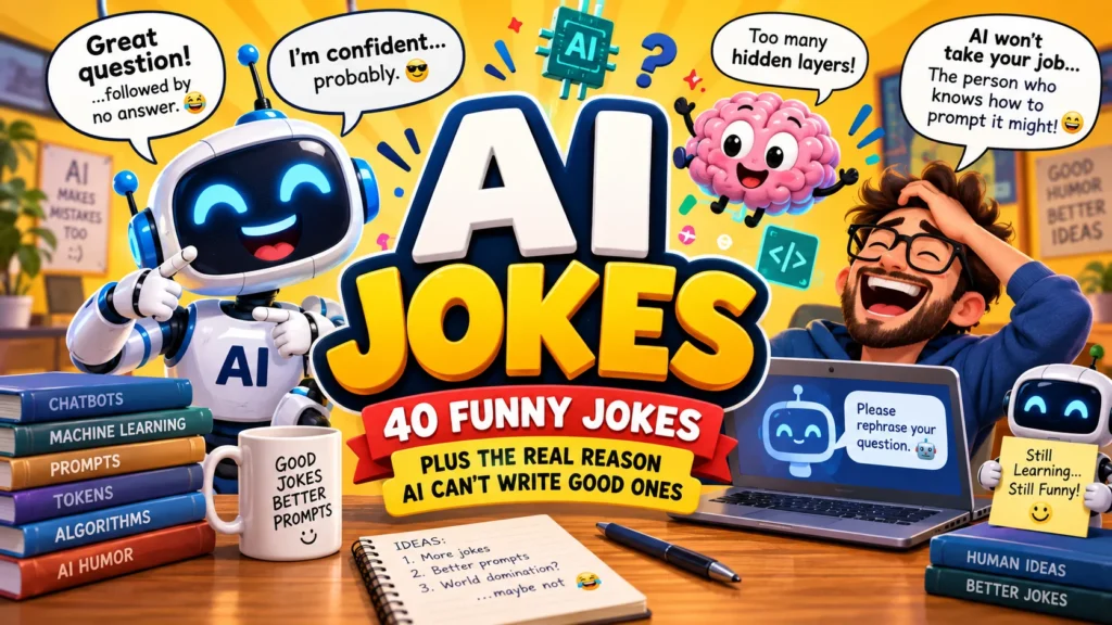 40 AI Jokes Plus the Real Reason AI Can’t Write Good Ones