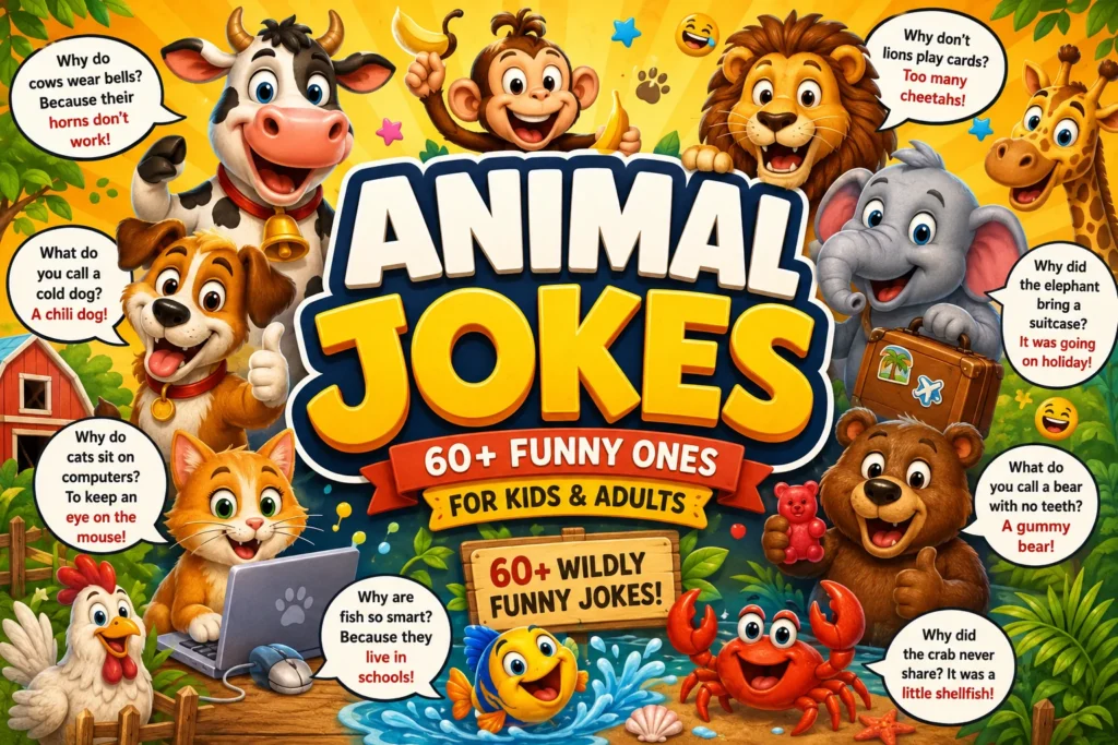 Animal Jokes | 60+ Funny Ones for Kids & Adults