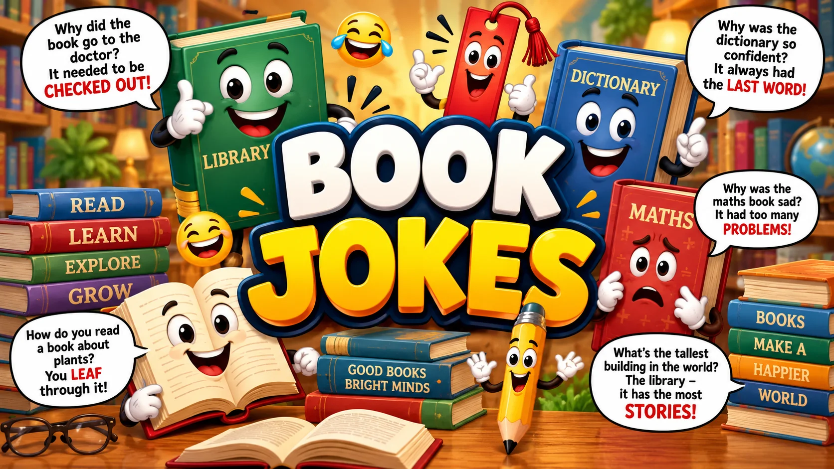 Book Jokes and Joke Books | 60+ Puns Plus How to Pick the Right One