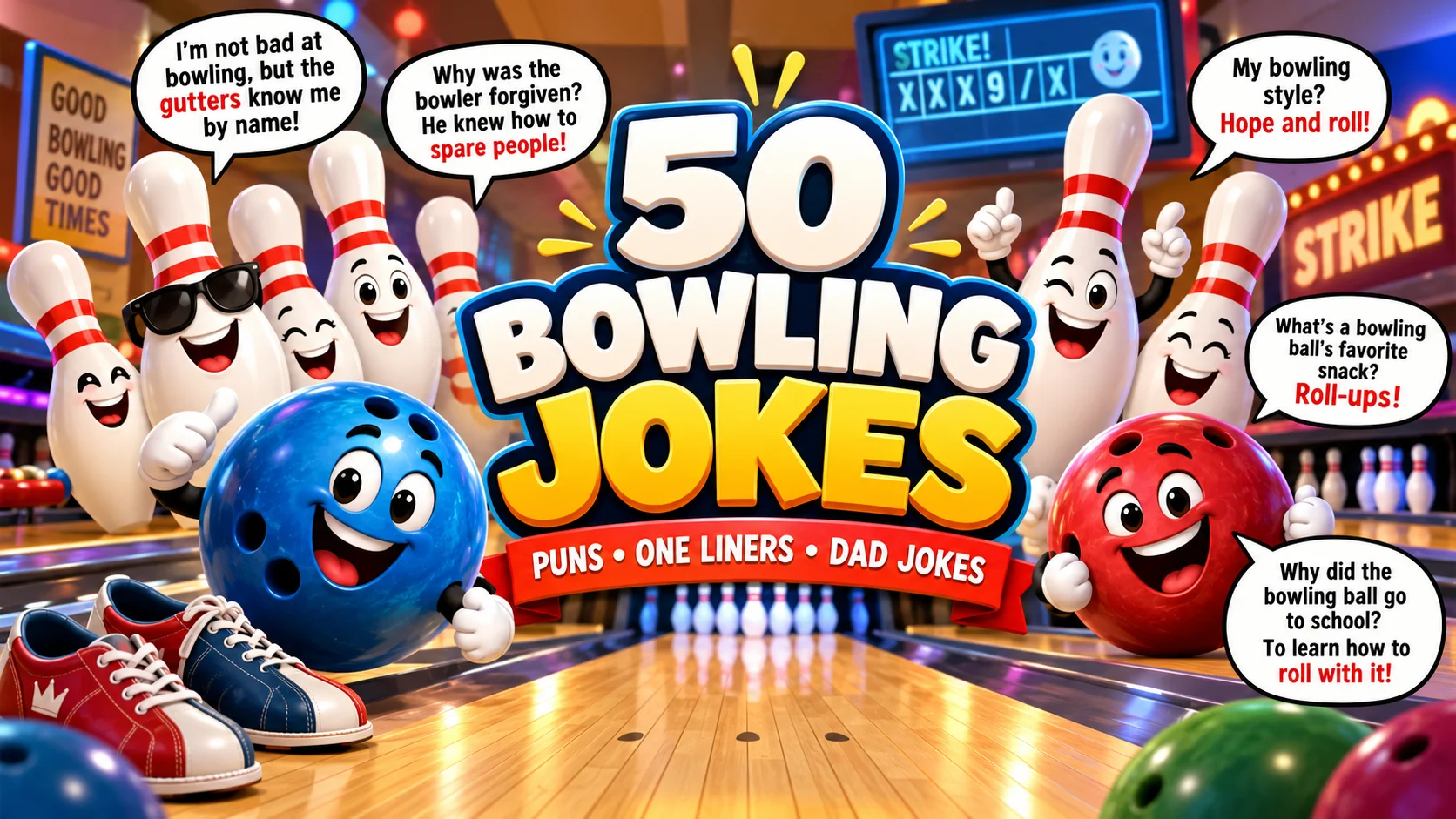 50 Bowling Jokes That Are Right Up Your Alley (Clean, Kids & Dad Jokes)