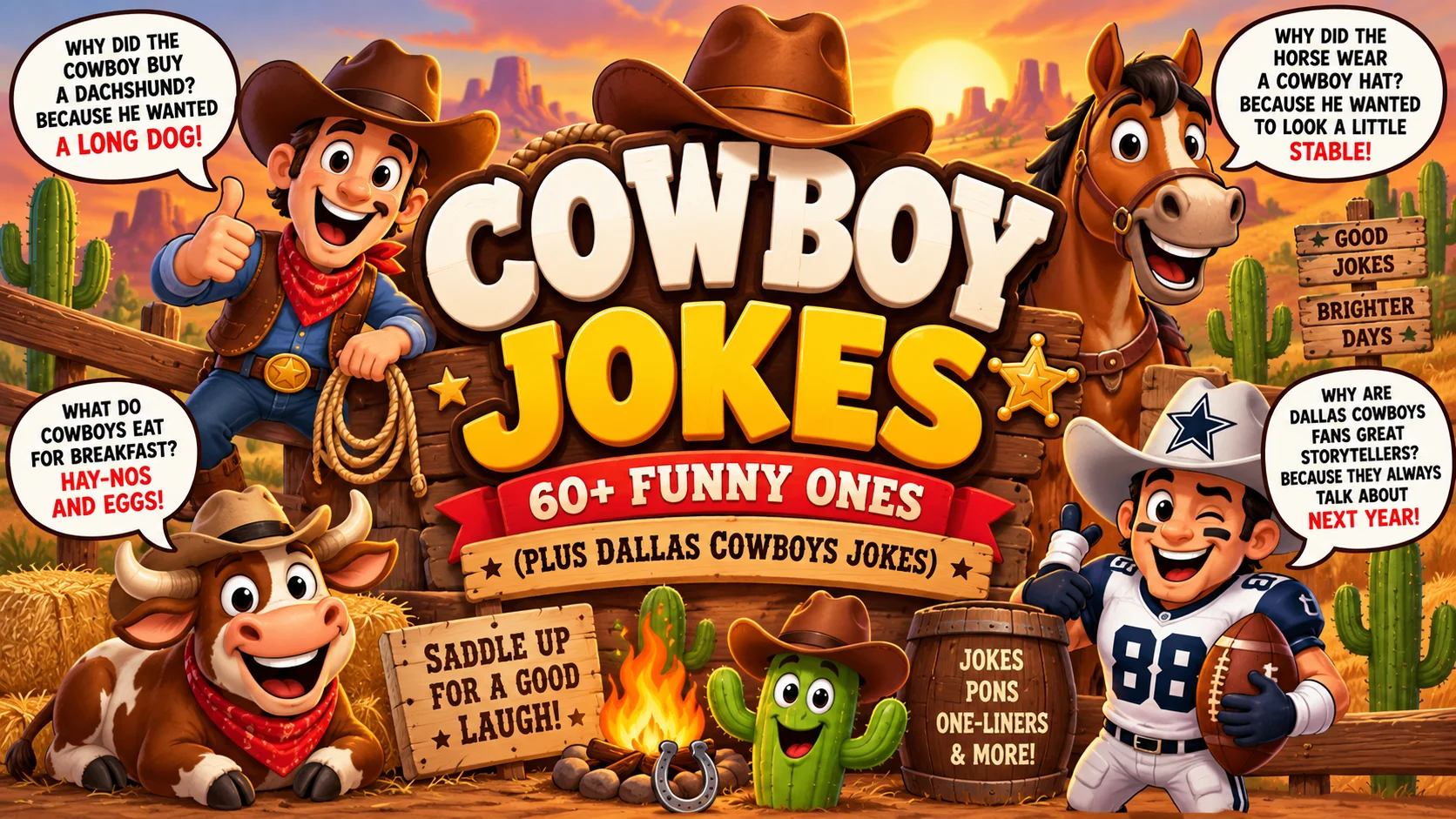 Cowboy Jokes | 60+ Funny Ones (Plus Dallas Cowboys Jokes)