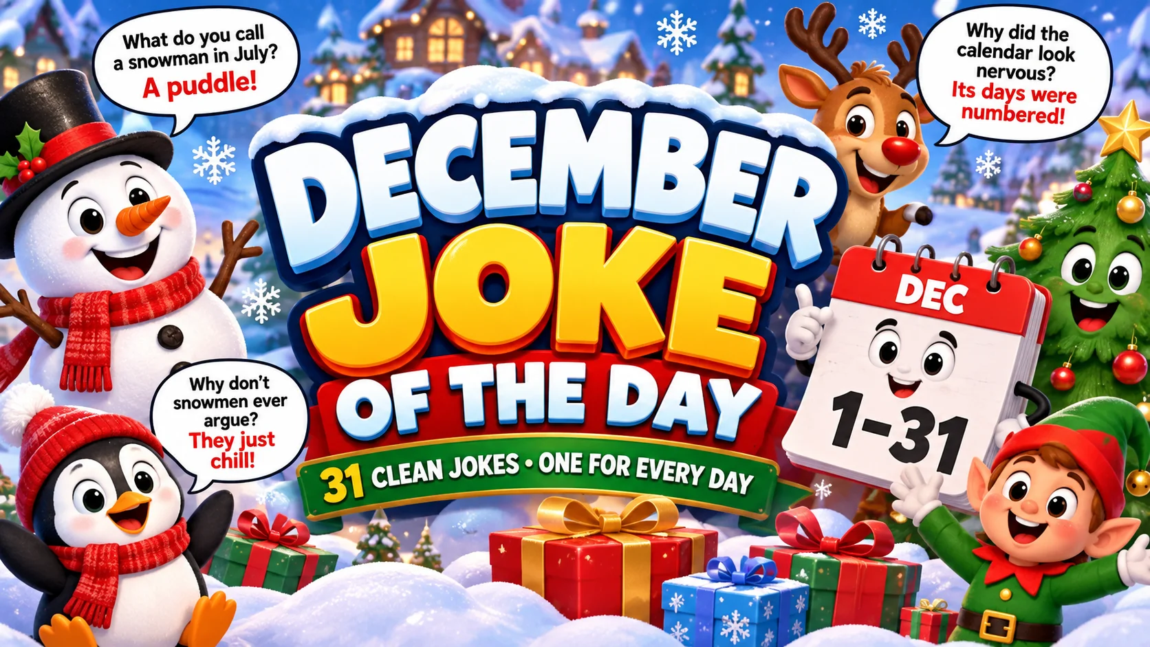December Joke of the Day | 31 Jokes, One for Every Day